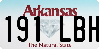 AR license plate 191LBH