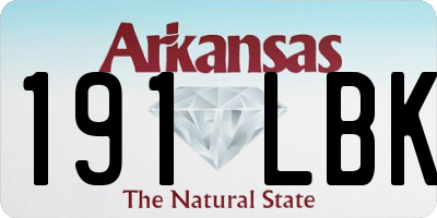 AR license plate 191LBK