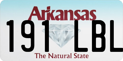 AR license plate 191LBL