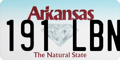 AR license plate 191LBN