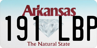 AR license plate 191LBP