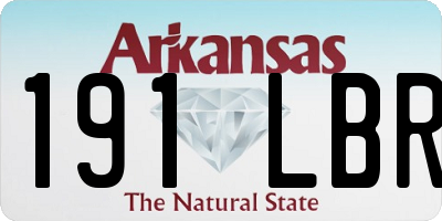 AR license plate 191LBR