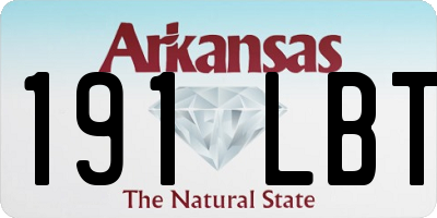 AR license plate 191LBT