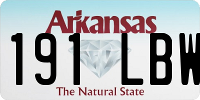 AR license plate 191LBW