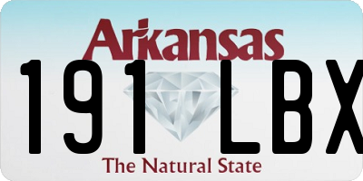 AR license plate 191LBX