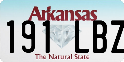 AR license plate 191LBZ