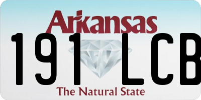 AR license plate 191LCB