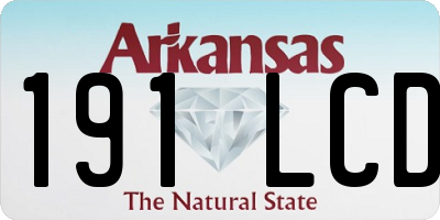 AR license plate 191LCD