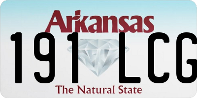AR license plate 191LCG