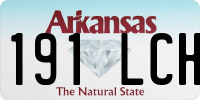 AR license plate 191LCH