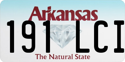 AR license plate 191LCI