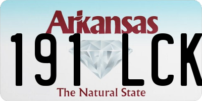 AR license plate 191LCK