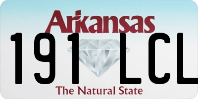 AR license plate 191LCL