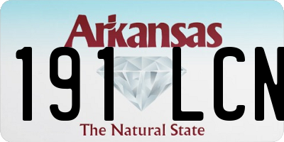 AR license plate 191LCN