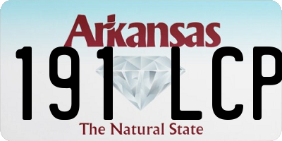 AR license plate 191LCP