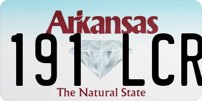 AR license plate 191LCR