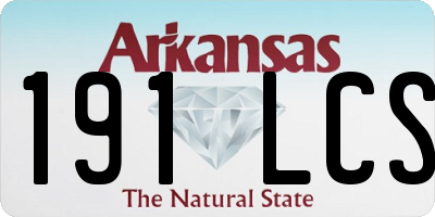 AR license plate 191LCS