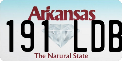 AR license plate 191LDB