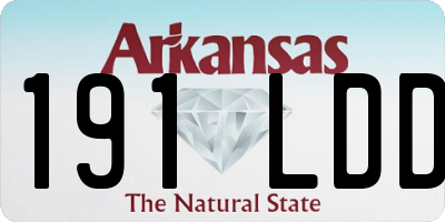 AR license plate 191LDD