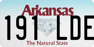 AR license plate 191LDE