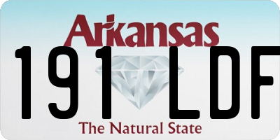 AR license plate 191LDF