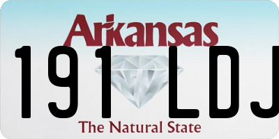 AR license plate 191LDJ