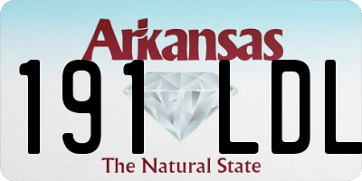 AR license plate 191LDL