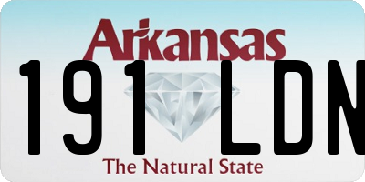 AR license plate 191LDN