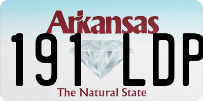 AR license plate 191LDP