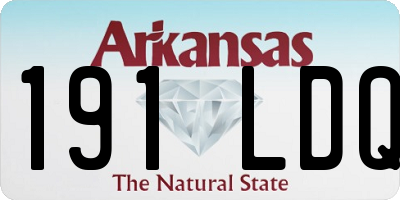 AR license plate 191LDQ