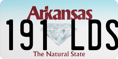 AR license plate 191LDS