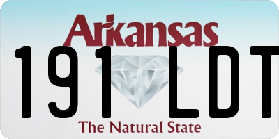 AR license plate 191LDT