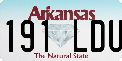 AR license plate 191LDU
