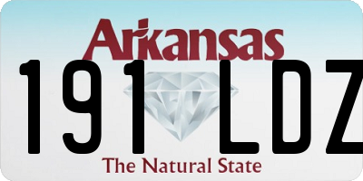AR license plate 191LDZ