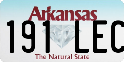 AR license plate 191LEC