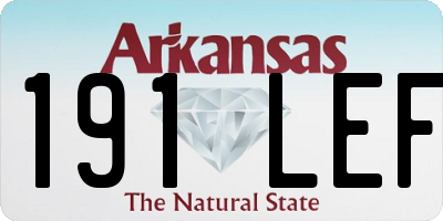 AR license plate 191LEF
