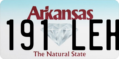 AR license plate 191LEH