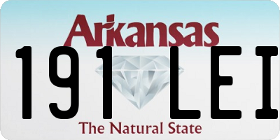 AR license plate 191LEI