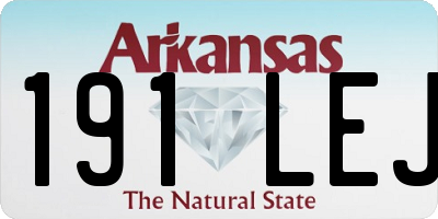 AR license plate 191LEJ