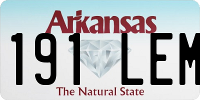 AR license plate 191LEM