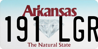 AR license plate 191LGR