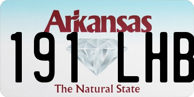 AR license plate 191LHB
