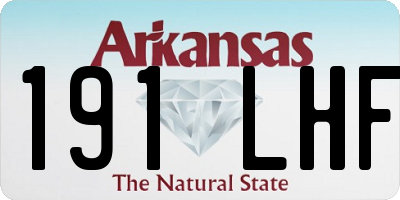 AR license plate 191LHF