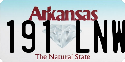 AR license plate 191LNW