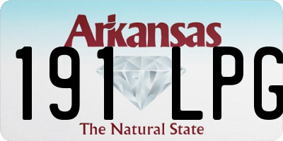 AR license plate 191LPG