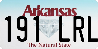 AR license plate 191LRL