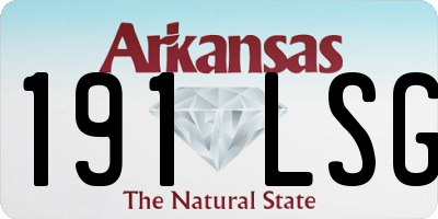 AR license plate 191LSG