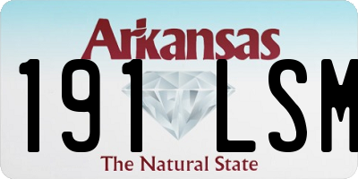 AR license plate 191LSM