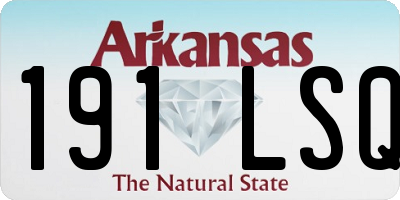 AR license plate 191LSQ