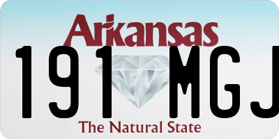 AR license plate 191MGJ